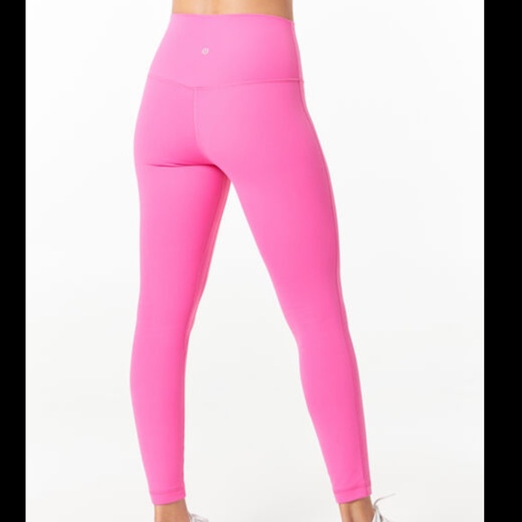 Rare pink Lululemon wunder under pant 25” size 4 - Picture 3 of 9